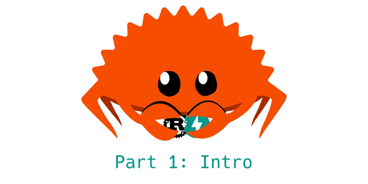 The Rust mascot 'Ferris the Crab' holds the logos for FastAPI and Rust and is smooshing them together.